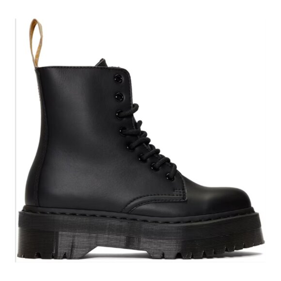 Dr. Martens Black Vegan Jadon II Mono Boots - Picture 1 of 2